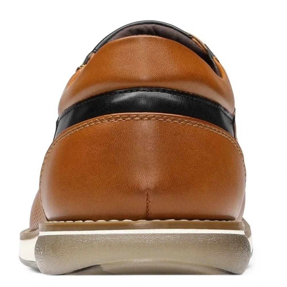 Bruno Marc Mens Modern Casual Oxford Shoes Brown Size 10.5W WIDE NEW